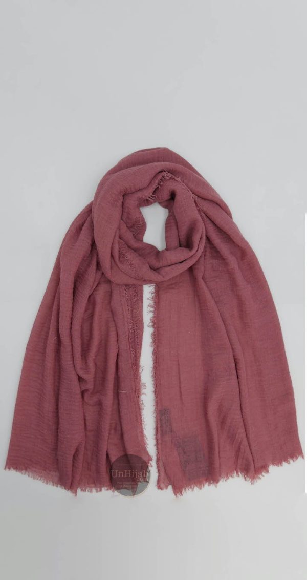 Hijab Froissé Palevioletred Basic Collection