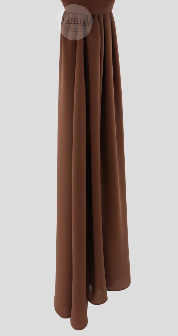 Hijab Mousseline SaddleBrown Luxury Collection