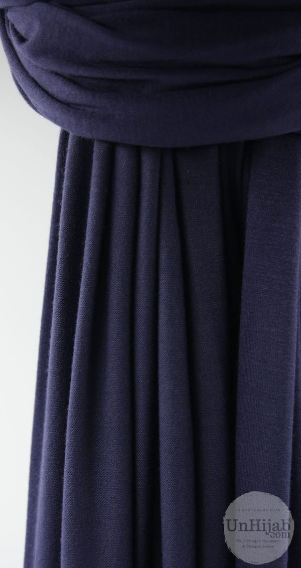 Hijab Jersey Bleu Marine collection Premium