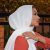 Hijab Plissé blanc