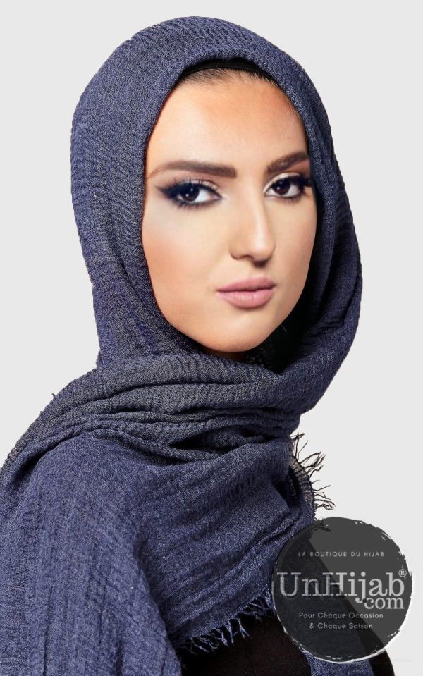 Hijab Froissé Encre Basic Collection