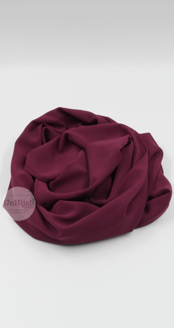 Hijab Mousseline Bordeaux Premium Collection