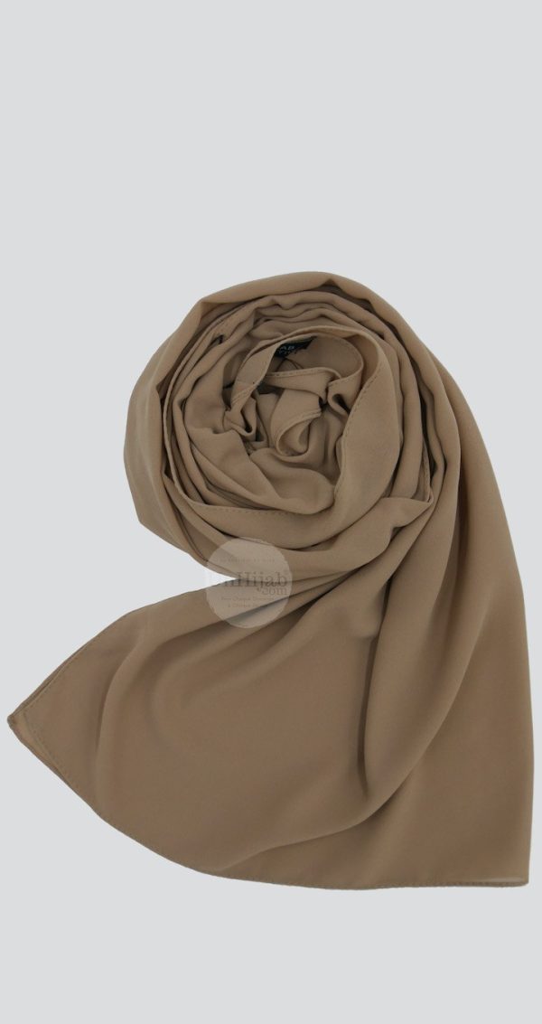 Hijab Mousseline Burlywood Premium Collection