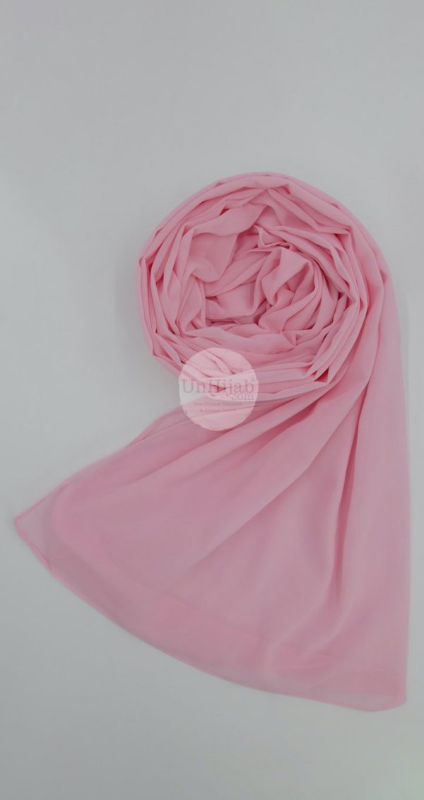 Hijab Mousseline Rose Premium Collection