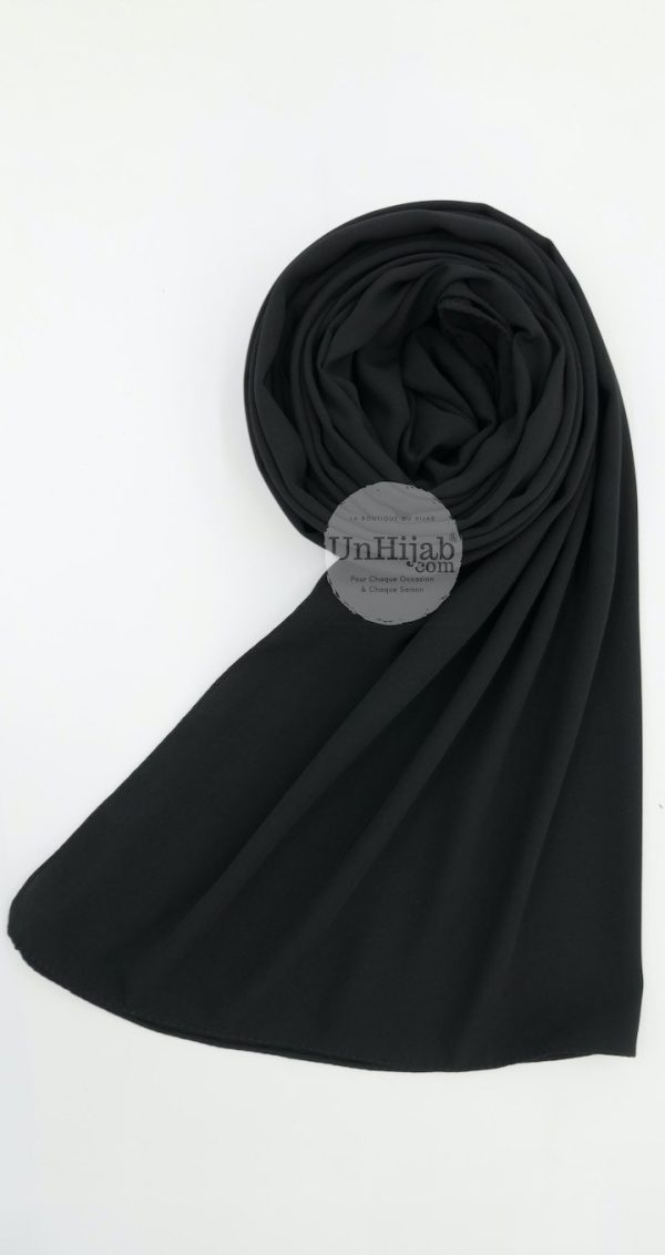Hijab Soie de Medine Noir