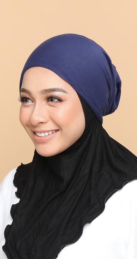 Sous Hijab Collection Basic Bonnet Bleu Marine