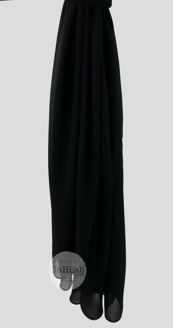 Hijab Mousseline Noir Collection XL