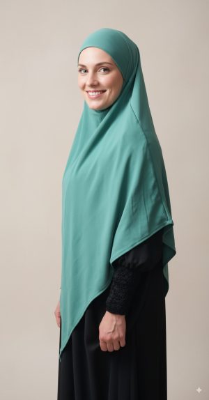 Khimar long Vert d'Eau