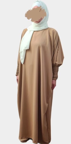Abaya Soie de Medine Camel