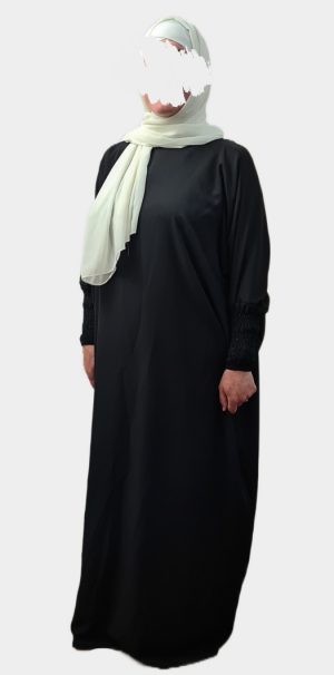 Abaya soie de médine Noir