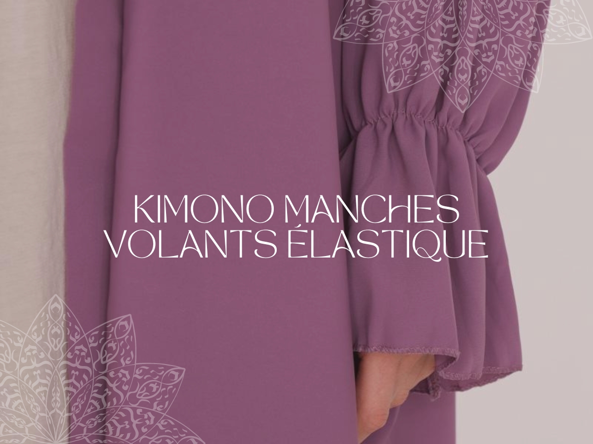 Kimono manches volants élastique