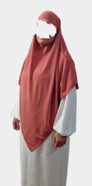 Khimar long Vieux Rose Jazz