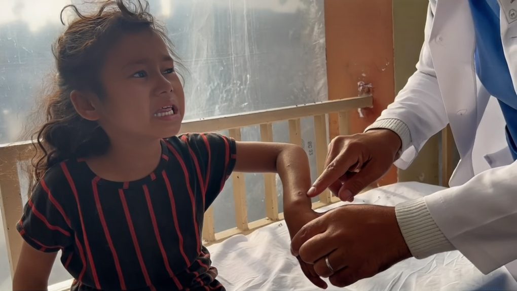 Maladies infectieuses, risque pour enfants et parents à Rafah