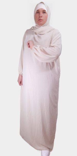 Abaya Avec Voile Beige
