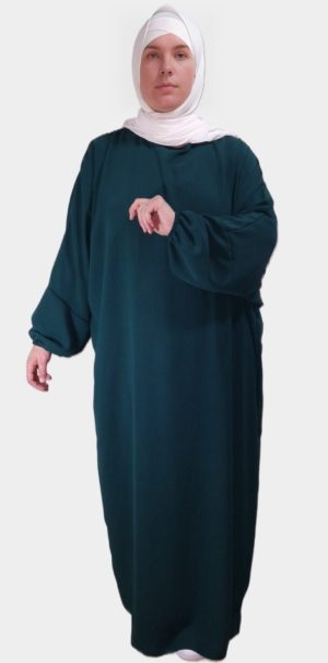 Abaya Vert Canard Simple
